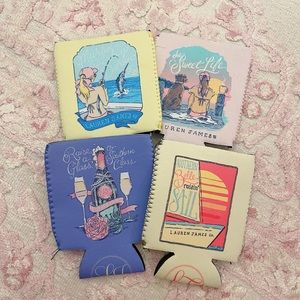 Lauren James Southern Koozies, Set of 4